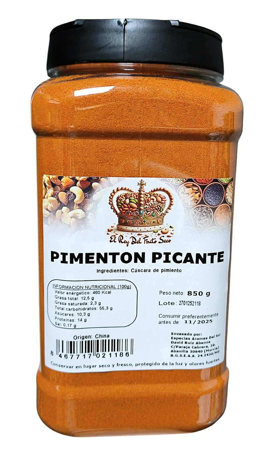 Nationaler scharfer Paprika 800 gr