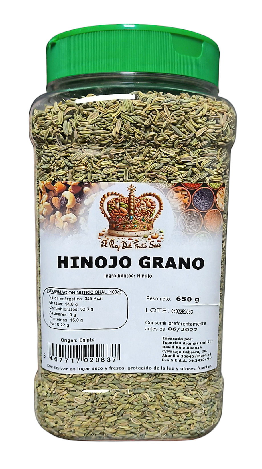 Semillas de Hinojo 650 gr