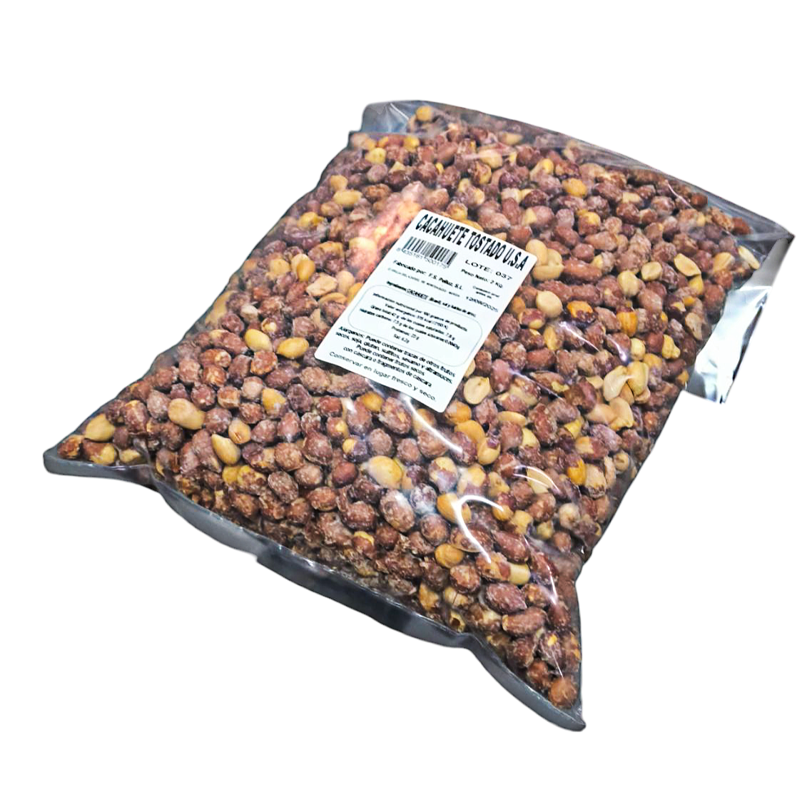 Cacahuetes Tostados con Sal 2 Kg