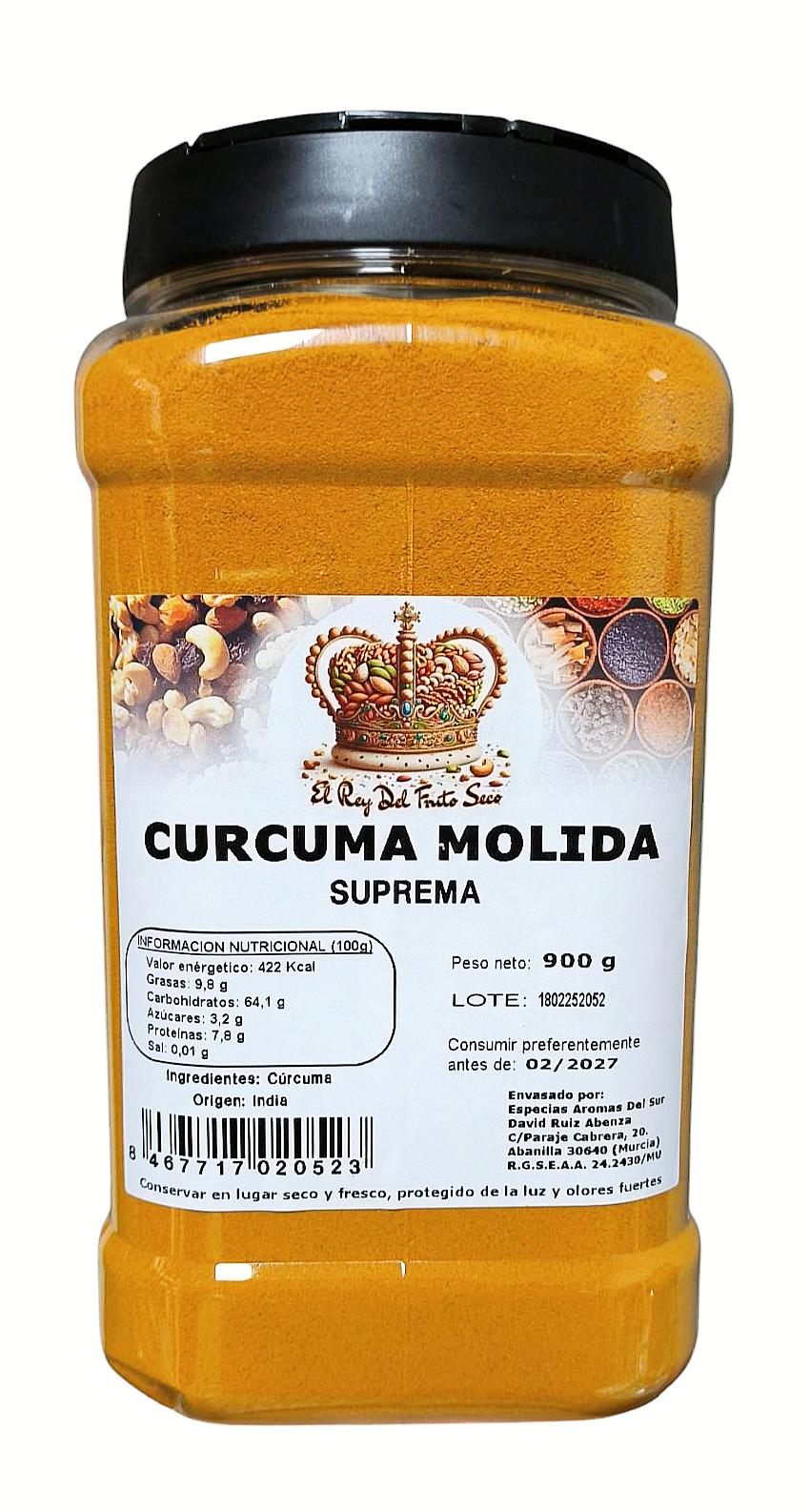 Curcuma Molida Suprema 900 g
