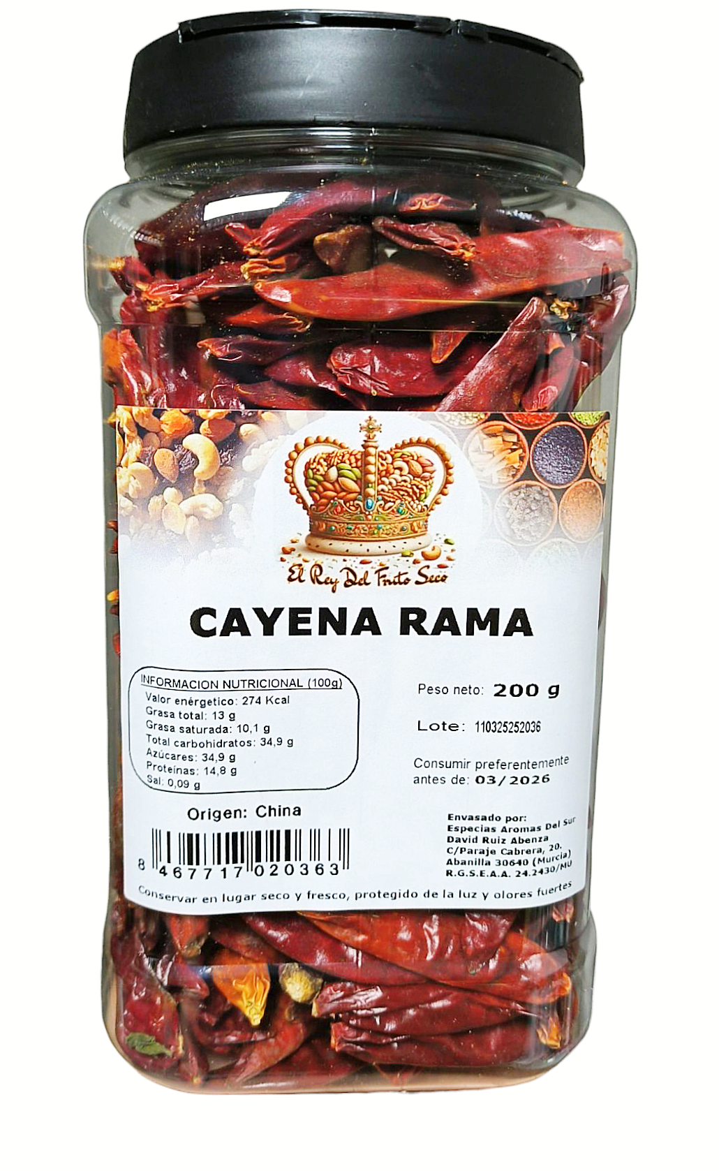Cayena Rama 200 gr