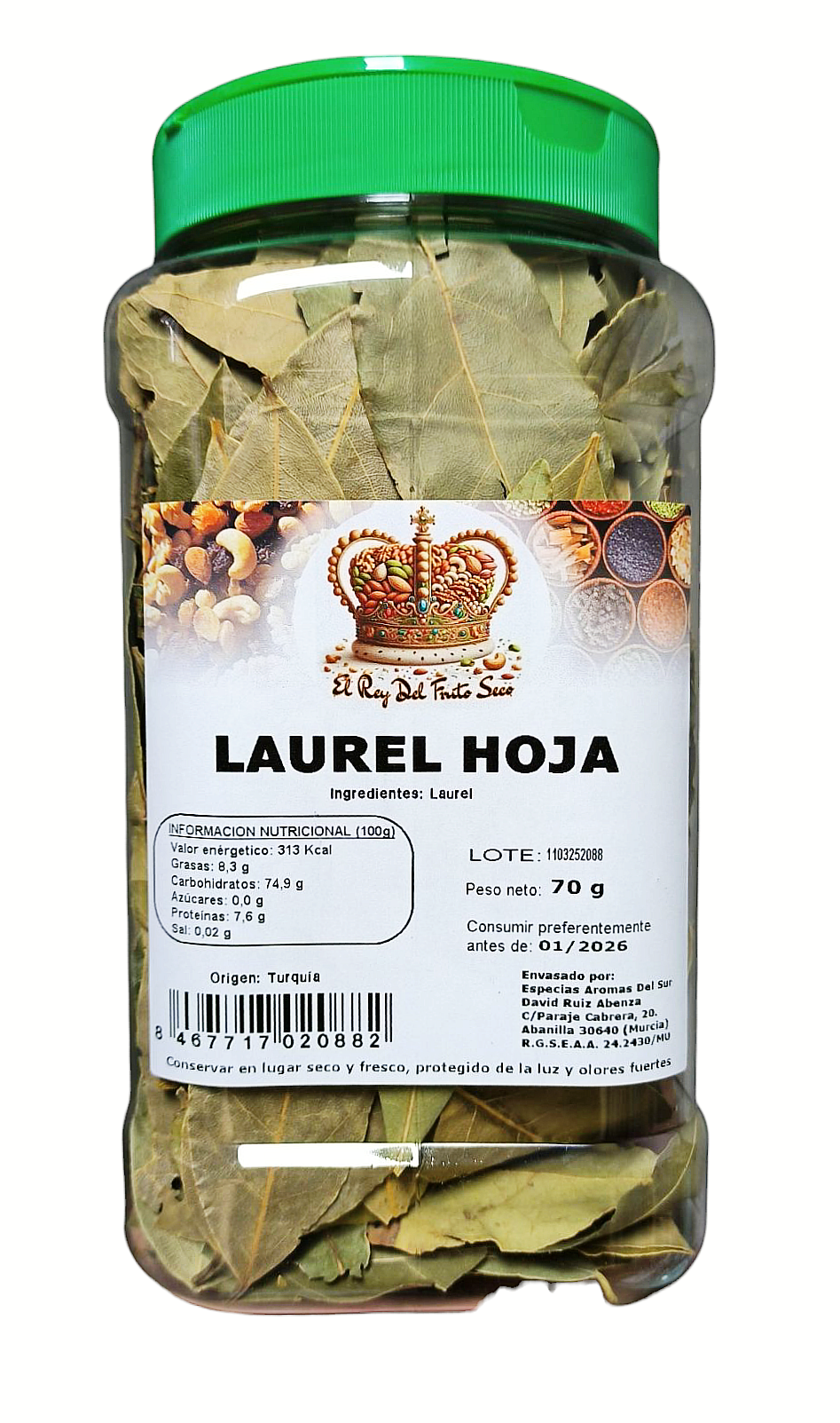 Laurel Hoja 70 gr