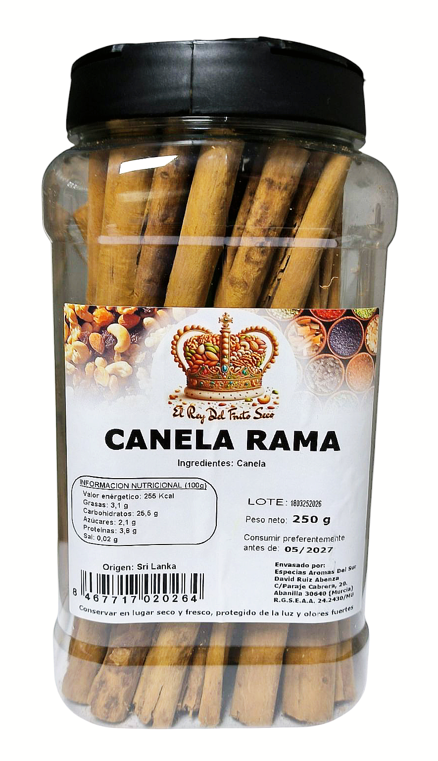 Canela en Rama Ceylán 250 gr