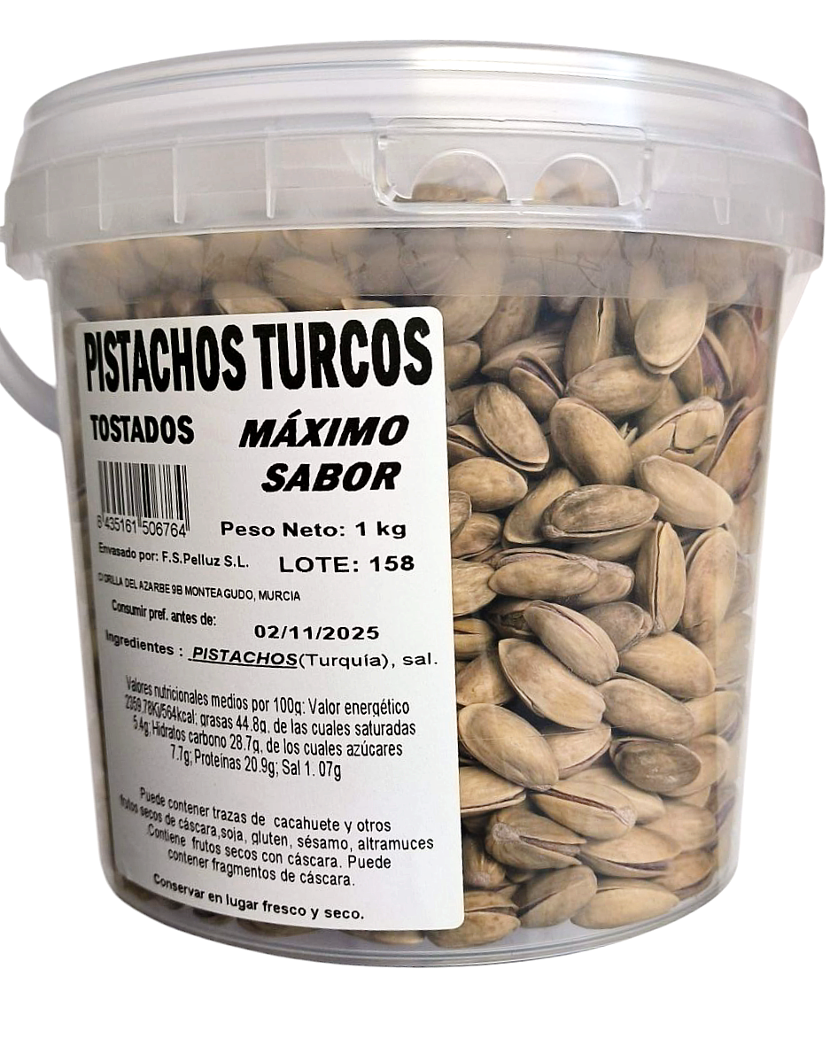 Pistachos Turcos 1 Kg Tostados con sal