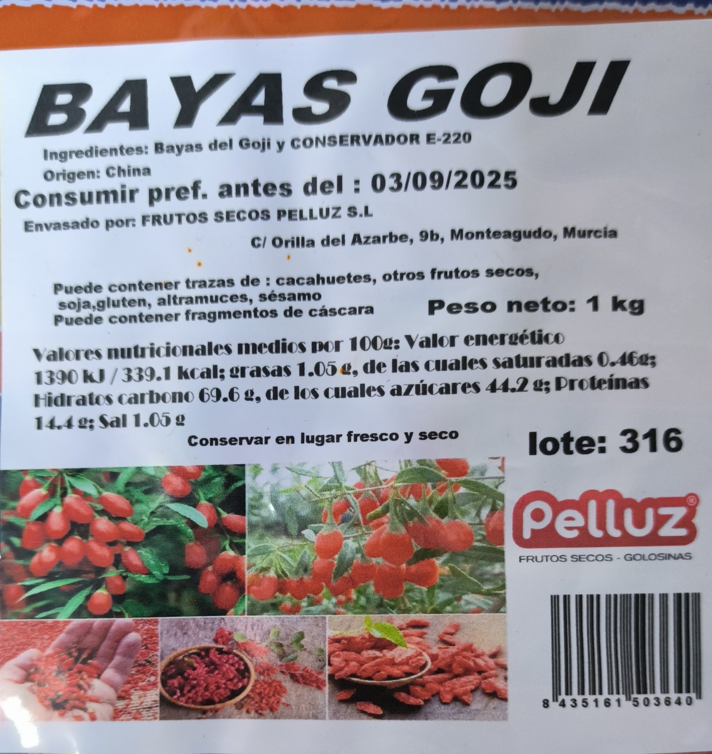Goji-Beeren 1 kg