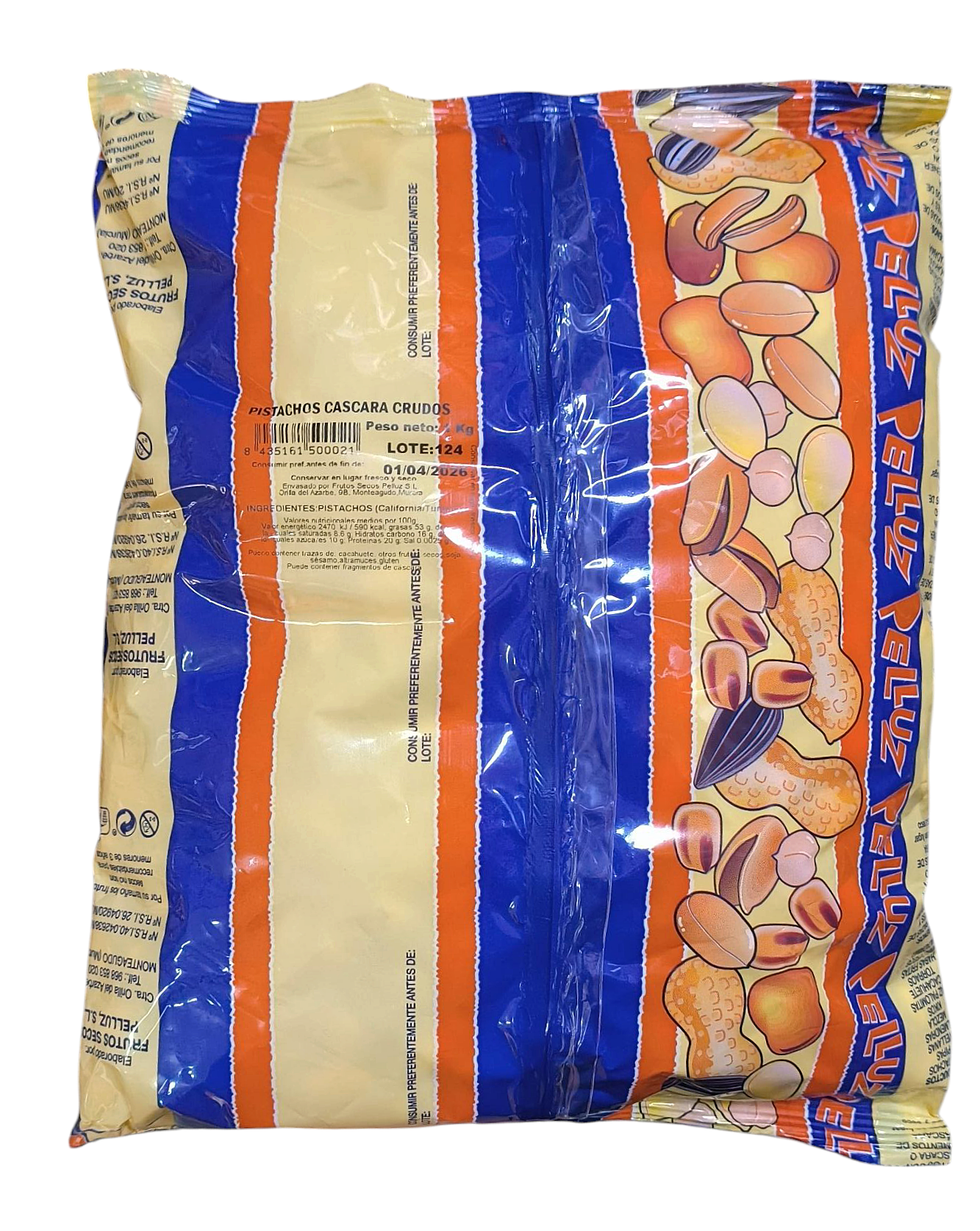 Pistachos Crudos con Cascara 1 Kg