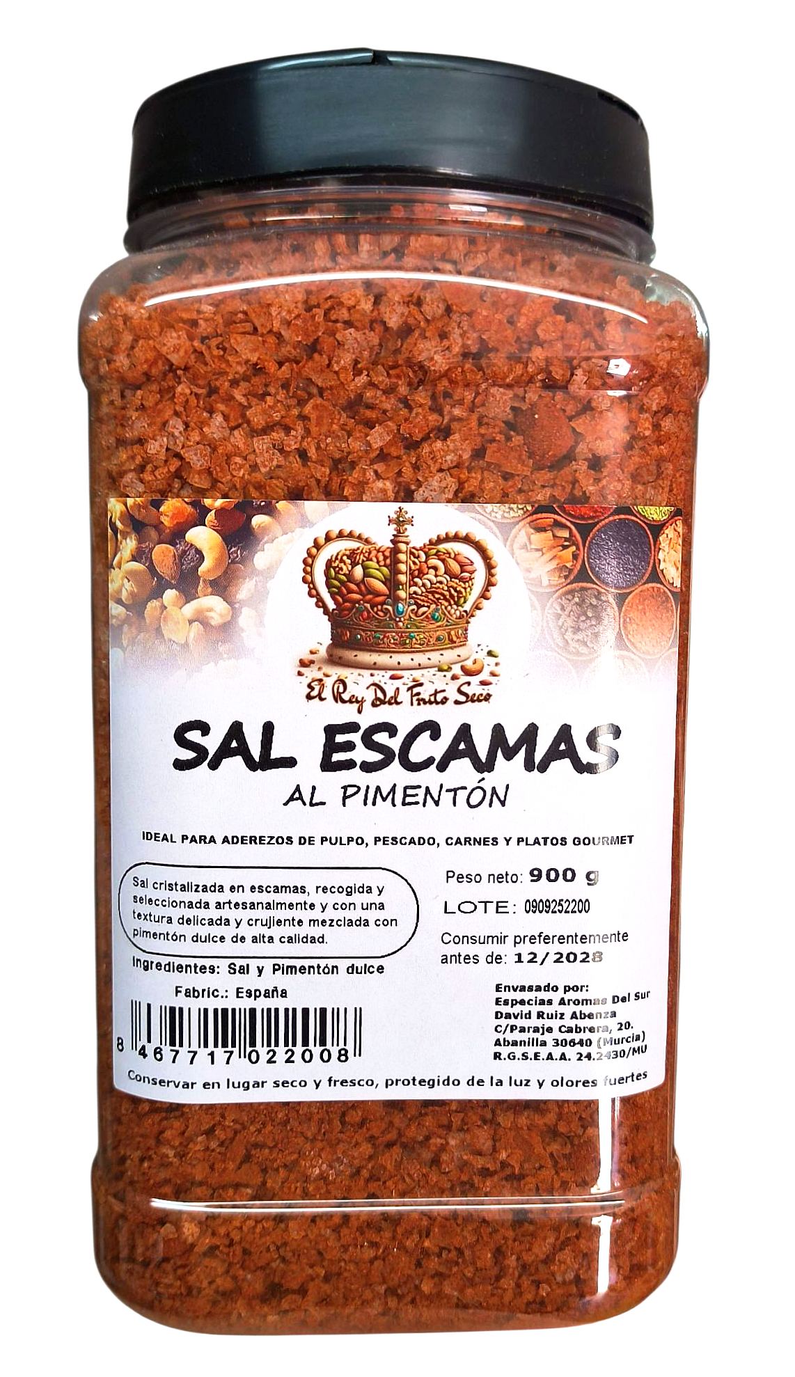 Sal Escamas al Pimentón Dulce 900 gr