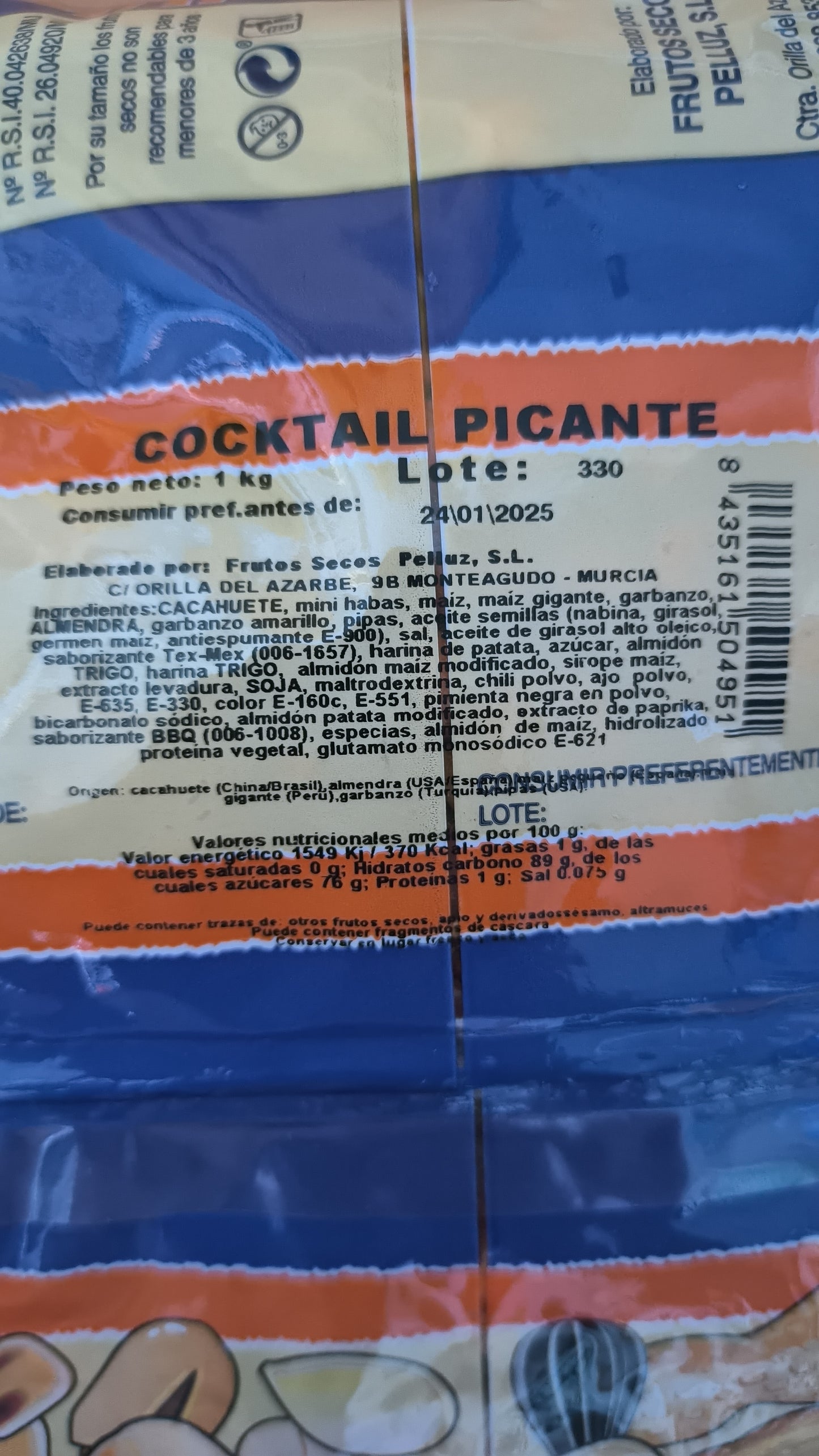 Frutos secos picantes 1 Kg