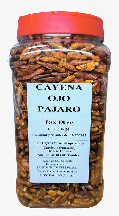 Cayena Ojo Pájaro 400 gr - origen España