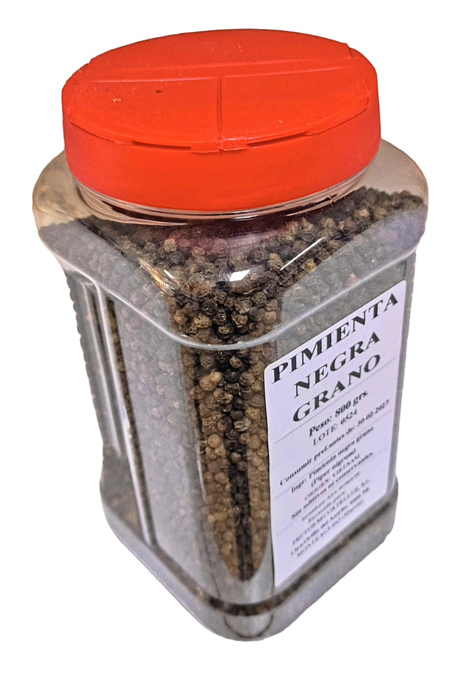 Pimienta negra grano 800 gr