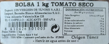 Tomate Deshidratado 1 Kg