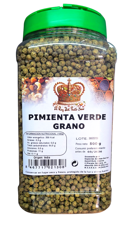 Pimienta Verde en Grano 500 gr