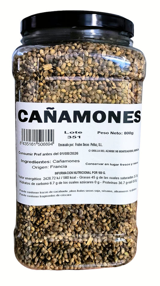 Cañamones 800 gr – Semillas Naturales de Cáñamo