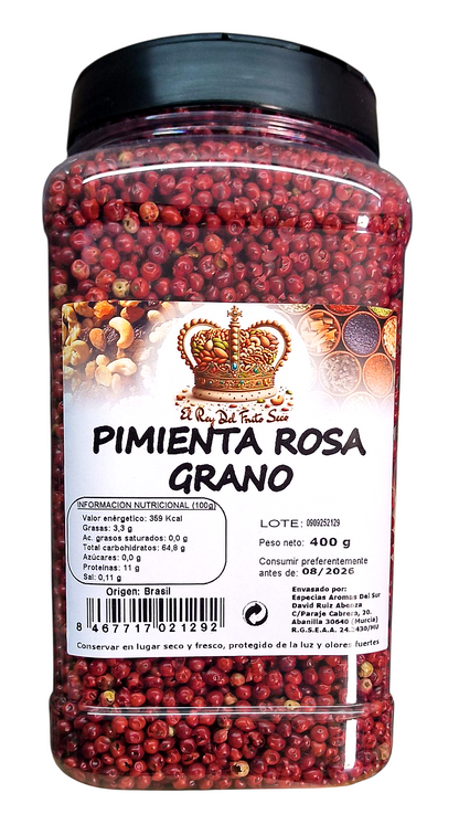 Pimienta Rosa en grano 400 gr