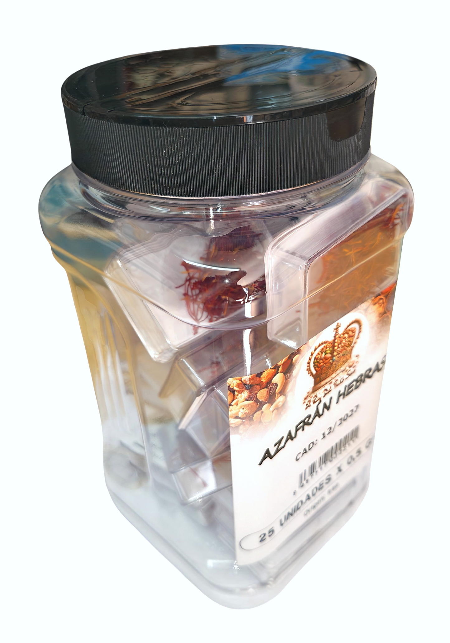 Azafrán en Hebras 12,5 g (25 x 0,5 g) – Azafrán Puro Origen Irán – Especia Premium para Paella, Arroces y Cocina Gourmet