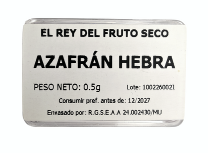 Azafrán en Hebras 12,5 g (25 x 0,5 g) – Azafrán Puro Origen Irán – Especia Premium para Paella, Arroces y Cocina Gourmet