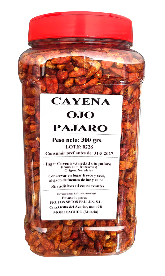 Cayena Ojo Pájaro 300 gr - origen España