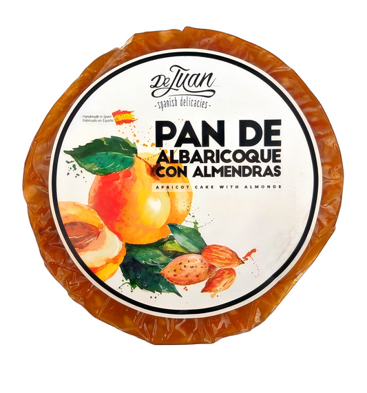 Pan de Albaricoque con Almendras 400 g – Dulce Tradicional de Albaricoque Seco – Apricot Cake Artesano – Ideal para Quesos, Aperitivos y Postres