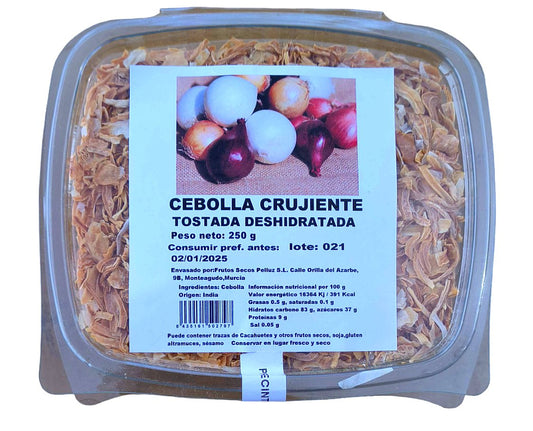 Cebolla crujiente tostada deshidratada 250 gr - El Rey Del Fruto Seco