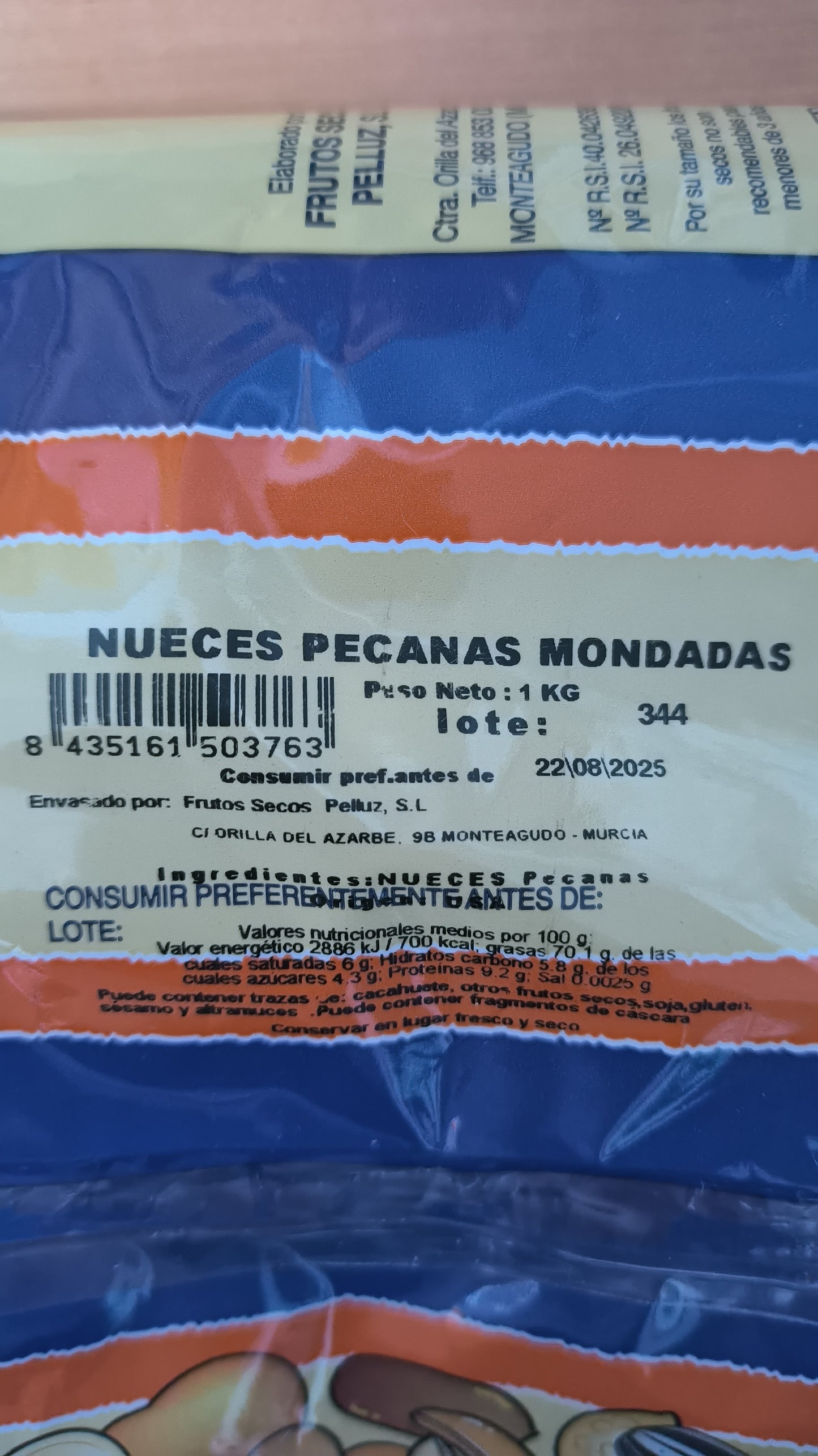 Nuez Pecana pelada 1 Kg