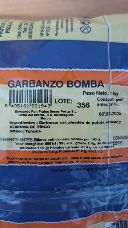 Garbanzo Tostado o garbanzo torrao 1 Kg