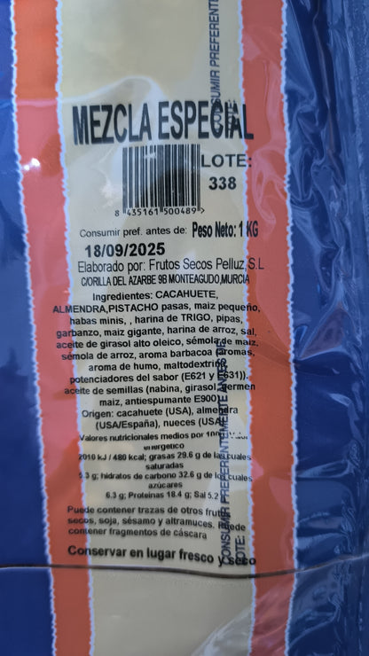 Mezcla Frutos Secos Tostados con sal