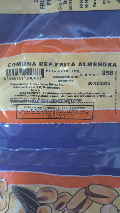 Almendra Frita con sal 1Kg